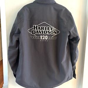 Men’s Harley Davidson 120th Anniversary Rider Jacket Sweater Coat Size Large